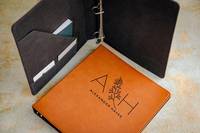Fabricant Flexible Lay Flat PU Leather Cover Sujet Portfolio Document File Folder Planner Rechargeable 3 Ring Binder