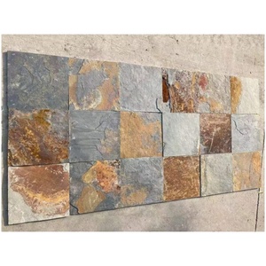 12 ''x 12'' tự nhiên nhiều màu gỉ <span class=keywords><strong>Slate</strong></span> đá gạch lát sàn - Product Image 4