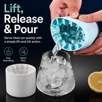 Bac à glaçons et moule en silicone de qualité alimentaire réutilisable YMS, cylindrique, avec congélation rapide pour usage domestique