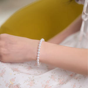 18K Strong Natural <b>Freshwater</b> Real <b>Pearl</b> <b>Bracelet</b> Versatile High-End Luxury DIY Bangle with Light Temperament - Product Image 2