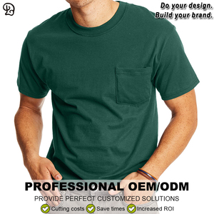 Người Đàn Ông Trống Túi T-Shirt Tùy Chỉnh Ngắn Tay Áo Crew Cổ Nhiều Màu Sắc Cotton TEE Áo Sơ Mi Hàng Ngày Mặc Thời Trang Giản Dị Trang Phục - Product Image 6
