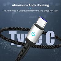 Cable USB A a C Trenzado de Carga Rápida de 240 W, Cable USB Tipo C a USB de Carga Rápida OEM de 1 M 2 M para Teléfono Android
