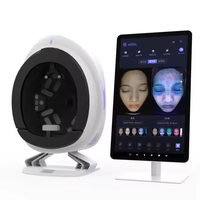 Escáner de Piel Profesional 180, Analizador de Piel Facial Q2, Máquina de Análisis de Piel Inteligente con IA 3D, Pantalla de 21.5 Pulgadas, Compatible con JP/IT, Belleza