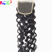 Commande minimum 1 pièce, fermetures en cheveux brésiliens bouclés italiens, 4*4 5x5 13x4 13x6 2x6 6x6, dentelle transparente invisible, fermeture en dentelle HD