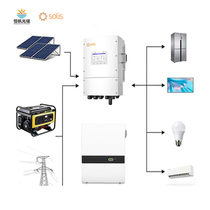 Kit Completo de Panel <span class=keywords><strong>Solar</strong></span> Solis 5KW 8KW 10KW 15KW 16kwh/Día, Sistemas de Batería para el Hogar, Batería <span class=keywords><strong>Solar</strong></span> Lifepo4, Sistema de Energía <span class=keywords><strong>Solar</strong></span> - Product Image 3