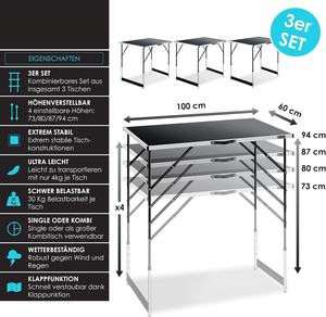 <span class=keywords><strong>Table</strong></span> Multifonctionnelle Professionnelle 3 Pièces 100X60 Cm, <span class=keywords><strong>Table</strong></span> à Papier Peint, <span class=keywords><strong>Table</strong></span> Pliante, <span class=keywords><strong>Table</strong></span> de Marché aux Puces, <span class=keywords><strong>Table</strong></span> <span class=keywords><strong>d</strong></span>'<span class=keywords><strong>Appoint</strong></span> - Product Image 4