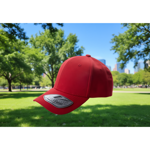 Gorra de Béisbol Bonnie de 6 Paneles, Ajustable, Unisex, Roja, Sarga Sólida, 100% Poliéster, Gorra Casual con Logotipo en el Borde - Product Image 2
