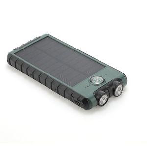 Banco de Energía Portátil de Alto Rendimiento con Funda, 10000 mAh, Brújula Solar, Linterna y Cargador - Product Image 1
