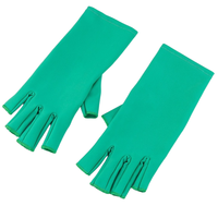 LOGO personnalisable Gants de manucure multicolores à haute élasticité résistants aux UV Design exposé aux doigts
