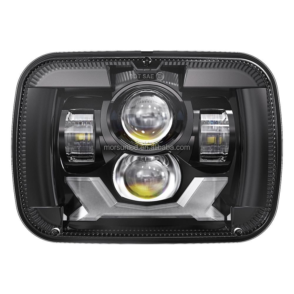 Aaiwa 5x7 / 7x6 LED Headlights Hi-Lo Beam DRL Turn Signal For Toyota Pickup 4Runner 1982-1995