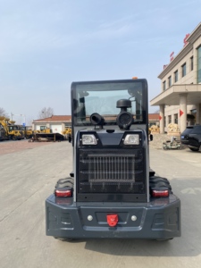 Cargadora de Ruedas Diésel Negra 4x4 con Componentes Centrales del Motor para Uso en Construcción - Product Image 5