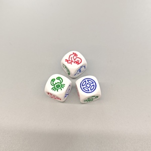 Tùy chỉnh in Acrylic trò chơi xúc xắc với 6 mặt có tính năng vòng và vuông góc xúc xắc tùy chỉnh - Product Image 4