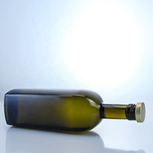 Bán buôn bán hot chất lượng cao rỗng 500 ml 750 ml rõ ràng Emerald thủy tinh màu xanh lá cây chai rượu vang cho đồng bằng - Product Image 2