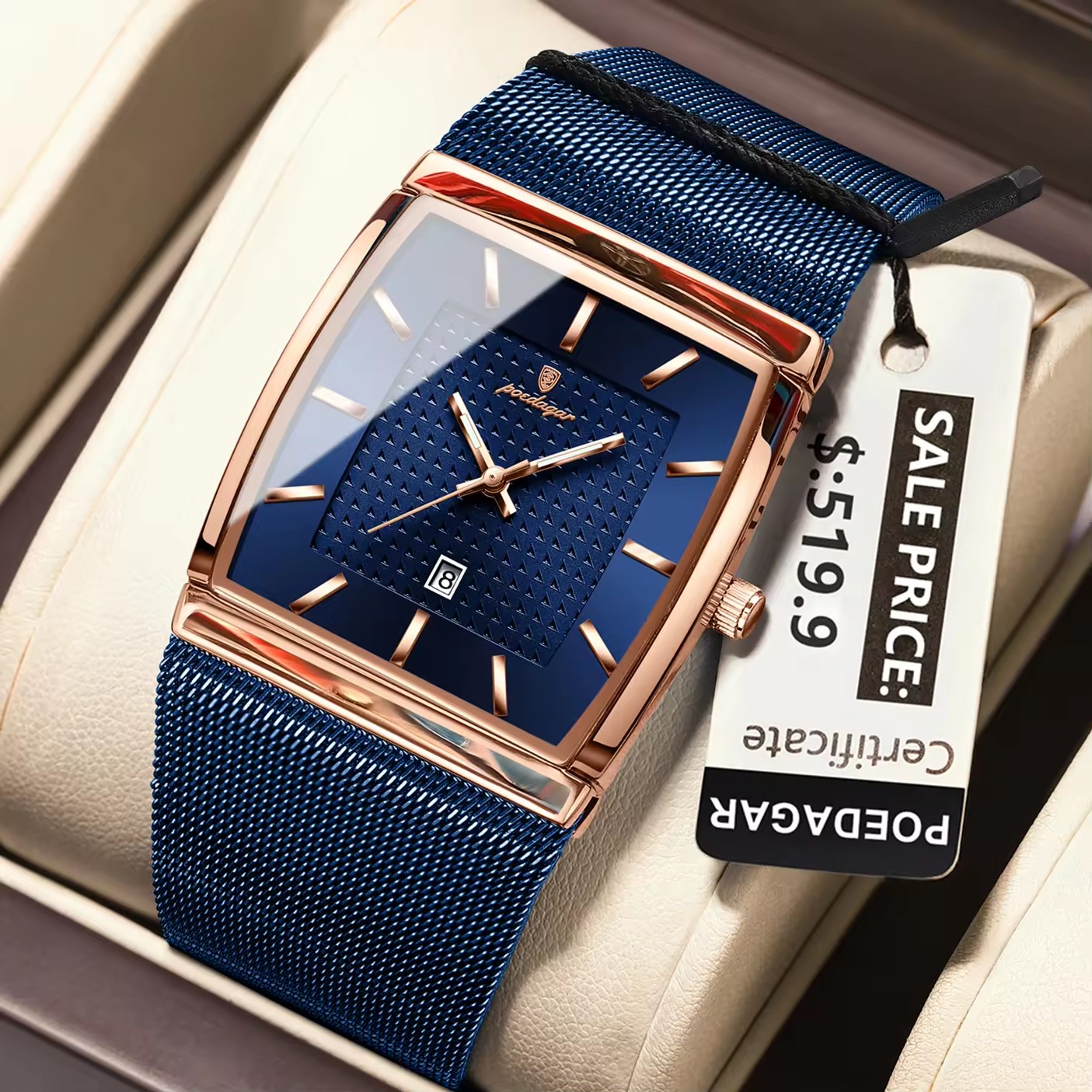 Or rose bleu