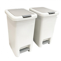 Vente en gros de poubelle à pédale en plastique épais de 20 litres, poubelle sanitaire à pédale mains libres