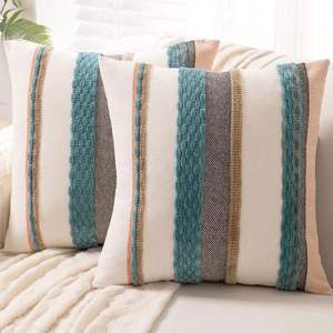 Family Christmas Interior Decor Chenille Square Textured Pillow <b>Cover</b> <b>Sofa</b> Cushion <b>Cover</b> Factory Mass Supply - Product Image 4