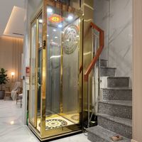Ascenseur domestique sans gaine pour 3 étages, 450 kg, en verre, pour maison - Meilleures ventes