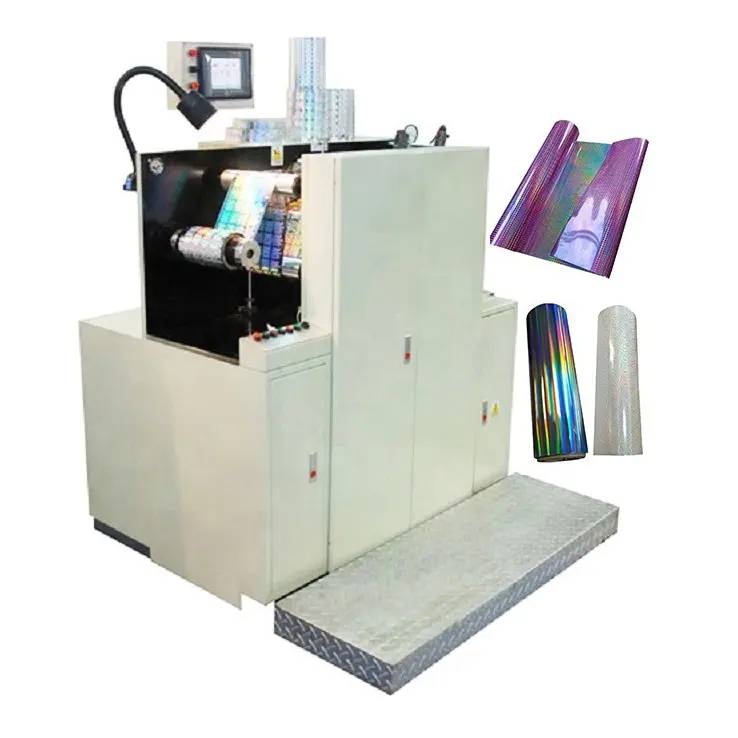 הולוגרפית 3D תווית הדפסת מכונה הולוגרמות מדפסת חמה ביול מכונות הולוגרמה סרט הבלטות מכונת