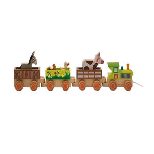 ของเล่นตู้รถไฟทำจากไม้ธรรมชาติสำหรับเป็นของขวัญสำหรับเด็ก - Product Image 5