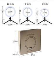 Anneaux lumineux, flashs pour appareil photo, perches à selfie, éclairage photographique, kits de vlogging, éclairages annulaires LED de studio de 12 et 18 pouces, trépieds vidéo pour téléphone