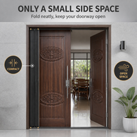 Porte moustiquaire pliante rétractable moderne en maille diamant pour projets hôteliers, villas et complexes de Bali