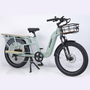 Vélo électrique Green <span class=keywords><strong>Pedel</strong></span> 24''3'' 50-55km ECargo Shimano 7 vitesses Batterie lithium 48V 15AH Frein à disque hydraulique 48V 250W Moteur arrière - Product Image 6