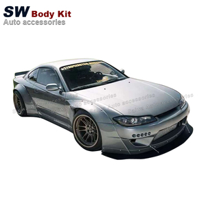 Комплект из стекловолокна с широким корпусом для <span class=keywords><strong>Nissan</strong></span> <span class=keywords><strong>SILVIA</strong></span> S15 1999-2002 включает сплиттер для губ - Product Image 3