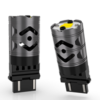 Ampoule LED T20 CSPChip 25W Canbus 1157 1156 7440 7443 T25 Lampe à commutation pour feux de freinage de voiture BA15S BAY15D P21W Ampoule de recul automatique