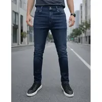 Adrenalin Erkek Slim Fit Kot Pantolon Yarım Paça Orta Bel Denim Rahat Esnek 5 Cepli Günlük Giyim