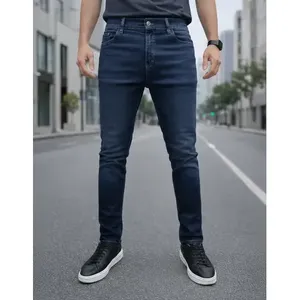 Jeans Slim Fit da Uomo Adrenaline, Vita Media, Denim Comodo ed Elasticizzato, 5 Tasche, Abbigliamento Casual - Product Image 1