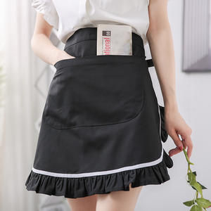 Tablier rétro mignon à volants pour <span class=keywords><strong>femme</strong></span>, costume <span class=keywords><strong>de</strong></span> serveuse, cosplay, déguisement <span class=keywords><strong>de</strong></span> <span class=keywords><strong>femme</strong></span> <span class=keywords><strong>de</strong></span> chambre pour Halloween, tabliers pour la cuisine et la cuisson - Product Image 2