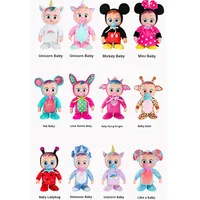 Muñeca Eléctrica de Simulación de Bebé que Llora, Camina y Canta, Muñeca de Vinilo con Forma de Animal Adorable, Juguete de Peluche de 31-50 cm