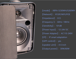 Loa hoạt động thương hiệu nổi tiếng XBPA, lắp trần, gắn tường, <span class=keywords><strong>2</strong></span> kênh, 4 kênh - Product Image 4