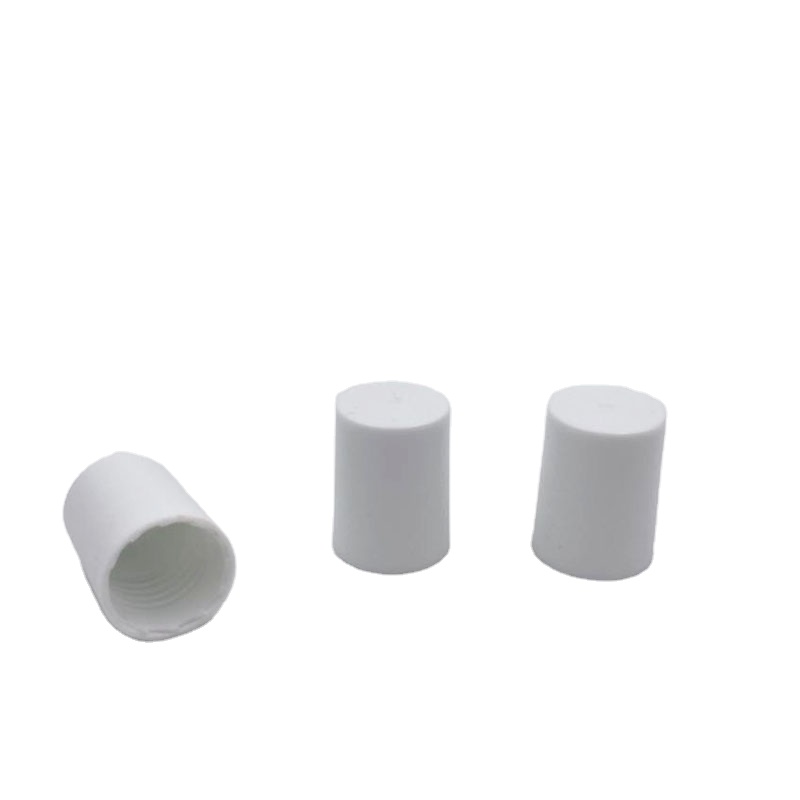 Customized Black White Frosted Plastic Bottle Cover Perfume Bottle Lids