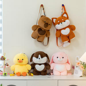 Sacs à dos en peluche mignons de style dessin animé, sacs bandoulière, jouets en peluche doux pour enfants, poupées en peluche, cadeaux d'anniversaire et de Saint-Valentin, dropshipping - Product Image 3