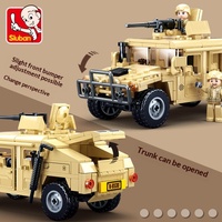 Sluban M38-B0837 H1 Vehículo de Asalto Blindado de Ingeniería, Modelo de Bloques de Construcción de Partículas Pequeñas, Juguete Educativo de Plástico para Niños