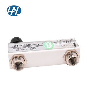 油圧パネルロータメーター プラスチック製水ガス流量計 精度±4% 一般用途向け 3年保証 - Product Image 1