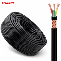 Kabel Kontrol Fleksibel Industri RVVP Berpelindung Konduktor Tembaga Terlilit Isolasi PVC IP65 2-6 Inti 0.2mm-1.5mm 300V/500V