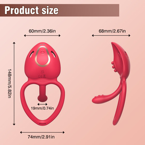Vibratore Indossabile per Mutandine con <span class=keywords><strong>APP</strong></span> e Telecomando, Giocattolo per Coppie in Silicone Hands-Free, Logo Personalizzato, Giocattoli Sessuali per Adulti all'Ingrosso - Product Image 5
