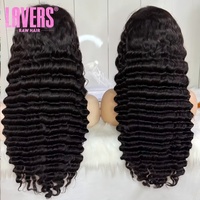 Wig Rambut Asli Manusia 13x6 Raw Human Hair Lace Frontal Wig Vietnam Tanpa Lem HD Full Lace Front, Wig Rambut Asli Manusia Lurus untuk Wanita