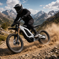 Vélo électrique tout-terrain 10000W 72V 35Ah avec phare intégré pour la conduite en montagne