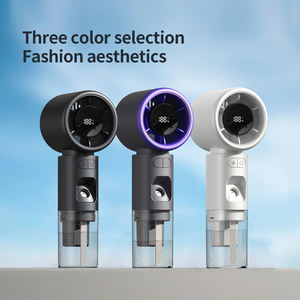 360 °   Ventilador de Mano Recargable USB con Humidificación Silenciosa para Exteriores y Múltiples Protecciones de Seguridad - Product Image 2