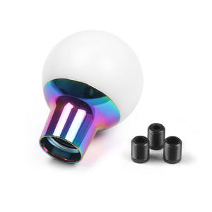 หัวเกียร์อะคริลิคสีดำขาวแบบปรับแต่งได้ ทรงกลม สีขาวบริสุทธิ์ สำหรับรถยนต์ฮอนด้า แอคคอร์ด - Product Image 3