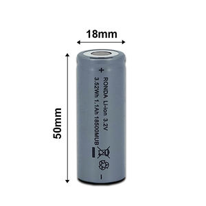 רונדה ce a + 18650 oem קיבולת גבוהה 3.2v dmegc 1100mah 1500mah 1800mah סוללות ליתיום גליליות 3.2v 1800mah - Product Image 4