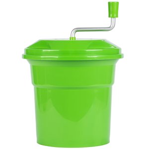 <span class=keywords><strong>Essoreuse</strong></span> à <span class=keywords><strong>salade</strong></span> commerciale en plastique vert <span class=keywords><strong>orange</strong></span> de 25L / 5 gallons avec manivelle - Product Image 2