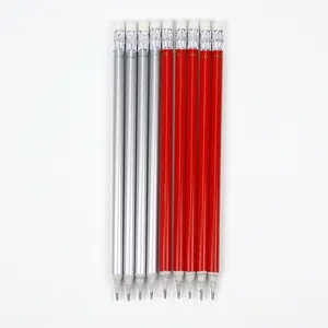 Set di colori per matite artistiche in legno HB professionale personalizzato da 8 pezzi con gomma da cancellare