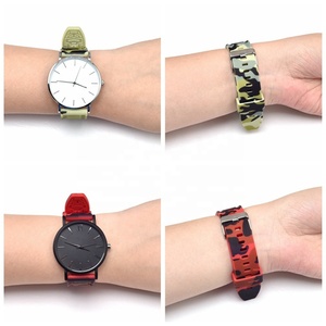 Correa de Silicona para Reloj Samsung Galaxy 4, Classic, 46, 42, Active <span class=keywords><strong>2</strong></span>, Gear S3, Correa de Camuflaje, <span class=keywords><strong>Huawei</strong></span> <span class=keywords><strong>GT</strong></span>, <span class=keywords><strong>2</strong></span>/3 <span class=keywords><strong>Pro</strong></span>, 18, 20, 22 y 24mm - Product Image 6