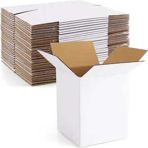 Custom White Corrugated Shipping Mailing Boxes Luxury Gift Packaging Foldable Cardboard Box
