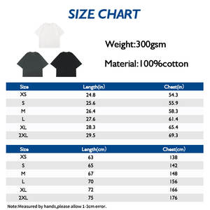 Logotipo personalizado de alta calidad 300 GSM caja de peso pesado ajuste 100% algodón hombro caído de gran tamaño recortado Boxy camisetas para hombres - Product Image 6