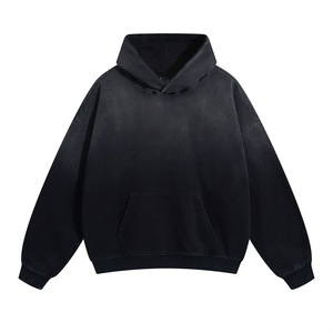 Sudadera Personalizada de Algodón Grueso de 450 g/m², Sudadera con Capucha de Dos Tonos para Hombre, de Alta Calidad, Lisa, Lavada, Estilo Vintage Desteñido, Esencial - Product Image 4